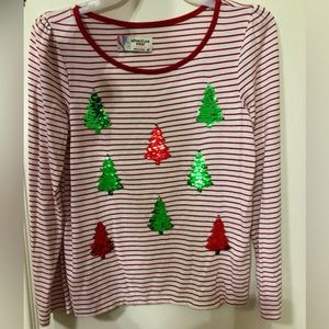 Girls long sleeve Christmas shirt